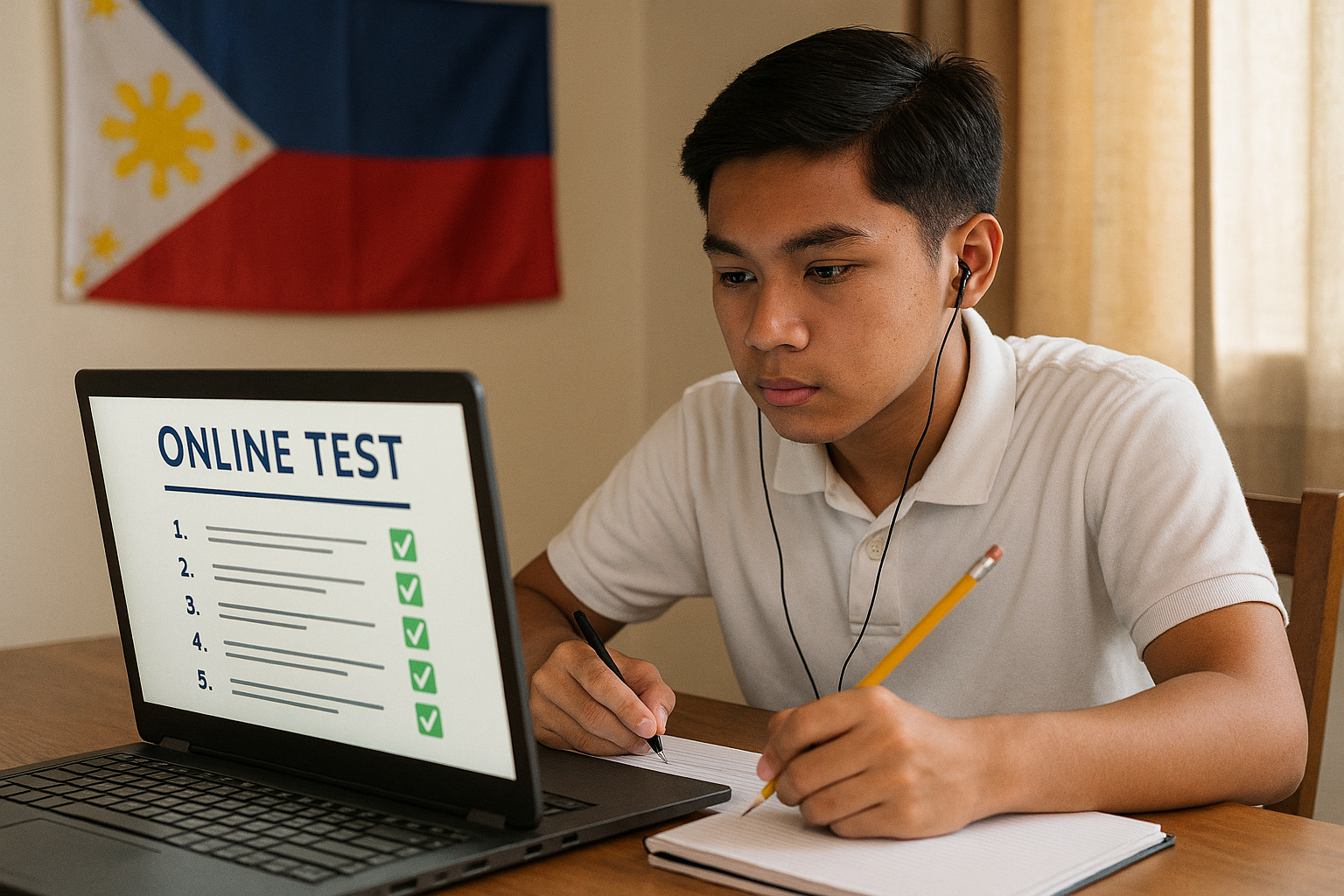 Student working on a personalized learning path on a laptop